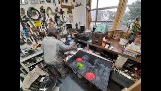 Tam Joseph in his studio