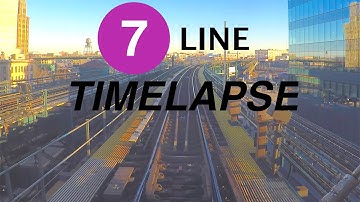 ⁴ᴷ NYC Subway Timelapse - The Queens-bound 7 Line