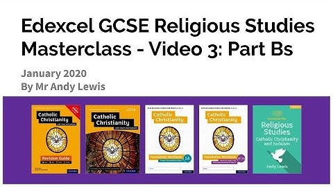 Edexcel GCSE Religious Studies Masterclass - Video 3: Part Bs