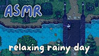 fall asleep to rain in Stardew Valley 😴⛈️ ASMR