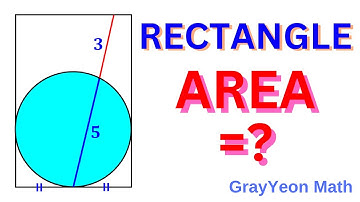 Find the area of the rectangle #mathpuzzles #geometryskills #thinkoutsidethebox