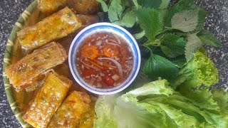 Nem rán ( thịt lợn +tôm + tai heo)