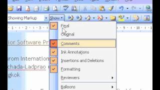 Microsoft Office Word 2003 Delete comments from a specific reviewer