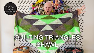 Quilting Triangles Shawl
