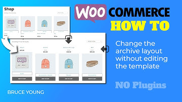 Change layout without adjusting the WooCommerce archive template - No plugin