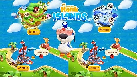 My Talking Hank: Islands - New Adventure Hank On Main Island & Ice Land Gameplay (Android, iOS Game)