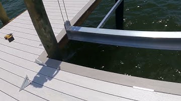 Dock Installation 19 - Start of Picture Framing the Dock