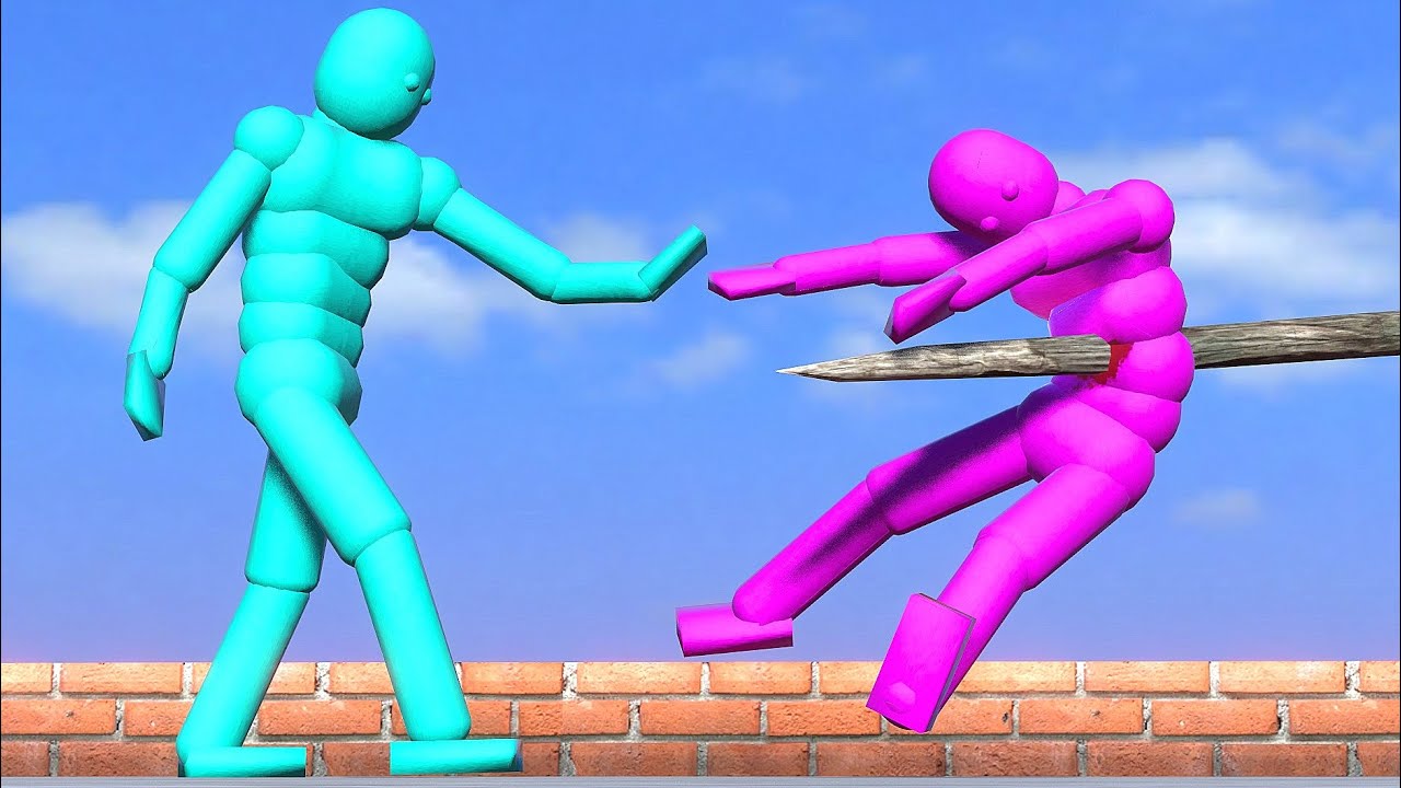 NPC Wars with Boxing AI in Overgrowth (with active ragdoll physics)