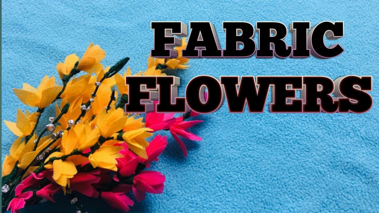 How To Make Fabric Flowers || Easy Fabric Flower Tutorial - YouTube