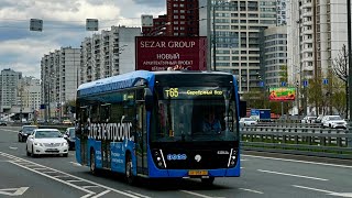 ПОЕЗДКА В ЭЛЕКТРОБУСЕ КАМАЗ-6282 ПО БЫВШЕМУ М-ТУ  ТРОЛЛЕЙБУСА №Т65 🚎