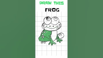 how to draw FROG step by step | with dimension #shorts  #drawing #art