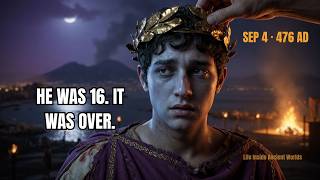 The Fall of Rome (476 AD): The Last Emperor Was 16 Years Old — And Nobody Told the People