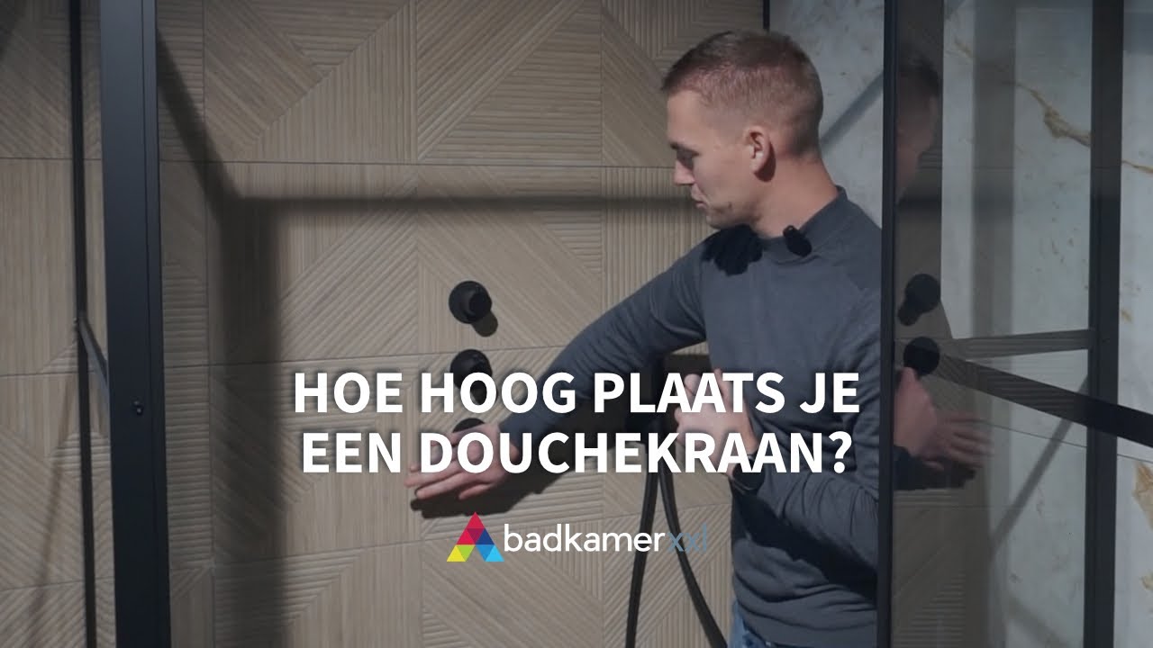 Hoe hoog plaats je een douchekraan (inbouw/opbouw) | Advies