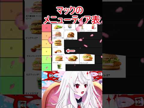 マクドナルドのティアリスト #shorts #マクドナルド