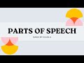 Parts of Speech(Basic) - 4th std GHPS ASWALU ENGLISH GRAMMAR
