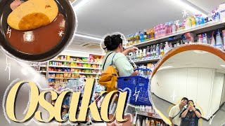 travel diaries : last day in Osaka, shopping, skin care, dotonburi 🇯🇵🍵✨