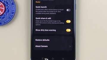 How to enable/disable Show dirty lens warning on OPPO Reno10 5G Android 13