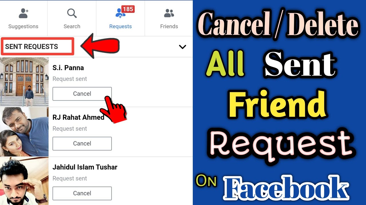 How to Cancel or Delete All Sent Friend Request On Facebook Easy & Fast