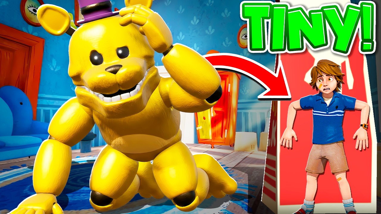 Playing HIDE AND SEEK with FREDBEAR from Hello Neighbor