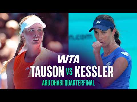 Clara Tauson vs. McCartney Kessler | 2026 Abu Dhabi Quarterfinal | WTA Match Highlights