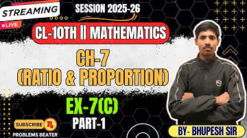 RATIO AND PROPORTION || EX-7(C) || PART-1 || CL-10TH ICSE || SESSION 2025-26 || SELINA CONCISE