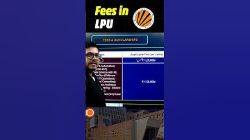 Fees of Lovely Professional Univesity✅✅#lovelyprofessionaluniversity #lpu #lpuhostel #fees #btech