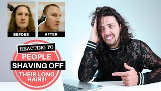 ✅ Hair Growth Inspiration - Reacting to People Shaving Their Long Hair Off