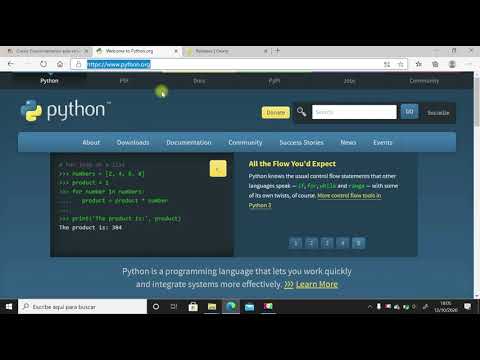 Instalar python y