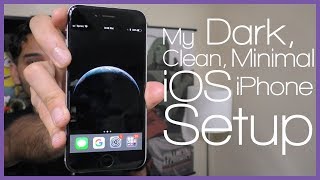 My Dark, Clean, & Minimal iPhone Setup