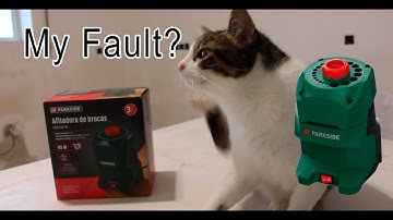 Lidl Parkside Drill Bit Sharpener real world test by The Old Man