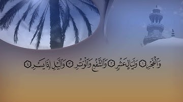 سورة الفجر بصوت القارئ الشيخ محمد عبد الكريم