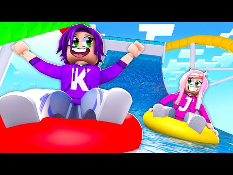 We Built a GIANT Water Park on Roblox!