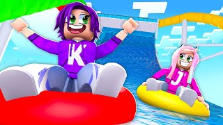 We Built a GIANT Water Park on Roblox!