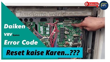 How To Reset VRV AC Error Code | Daikin VRV AC Error Code Reset | VRV AC Error Code Reset Kaise Kare