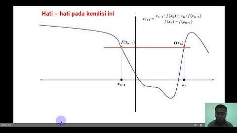 Metode Numerik - Metode Secant dengan VBA Excel [INDONESIA]