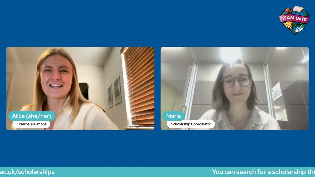 Scholarships for international students Bitesize Q&A / University of Glasgow