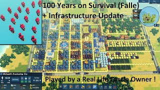 Kingdoms and Castles  100 Years Survival + Infrastructure Update / Part 1  No Commentary Gameplay