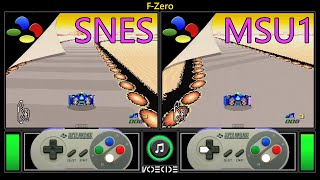 [MSU1] F-Zero (SNES vs SNES) Real Hardware Comparison