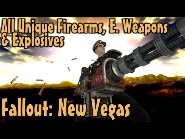 Fallout New Vegas All Unique Guns Energy Weapons Explosives Guide Vanilla Youtube Fallout New Vegas All Unique Guns Energy Weapons Explosives Guide Vanilla Youtube