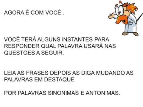 Video Aula Sinonimo E Antonimo Youtube