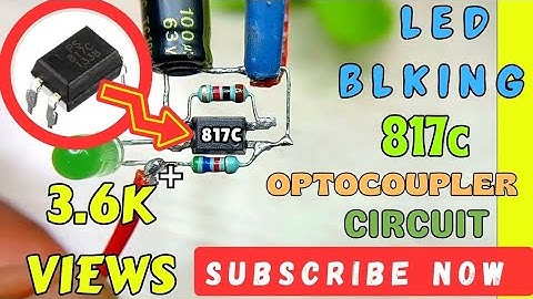 817c Optocoupler Circuit Blinking LED Light 💡 Simple Making Project