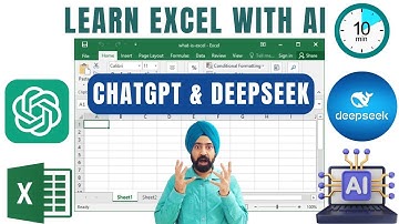Learn Excel in 10 Minutes Using ChatGPT & DeepSeek AI | Master Excel Fast
