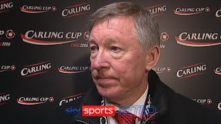 Sir Alex Ferguson after winning the first trophy of the Glazer era at Manchester United