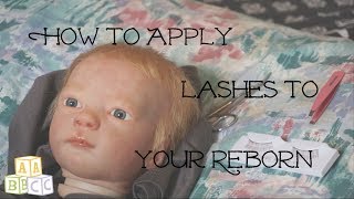 How To Apply Eyelashes To Your Reborn