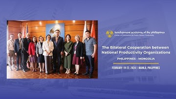 Bilateral Cooperation between the National Productivity Organizations of the Philippines & Mongolia