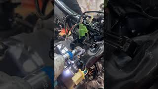 Engine Meets Frame! 🔥 Motorcycle Build Assembly  #Shorts #automobile #motorbuilding #mechaniclife