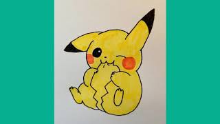 Hướng dẫn Hình vẽ Pikachu chibi đáng yêu và dễ vẽ nhất