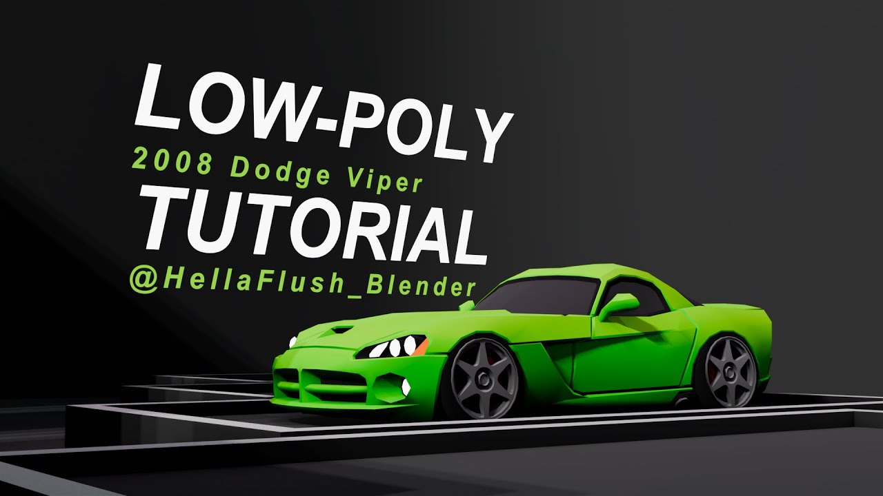 HOW TO Model 3D CAR in Blender - FULL TUTORIAL Timelapse #lowpoly # ...