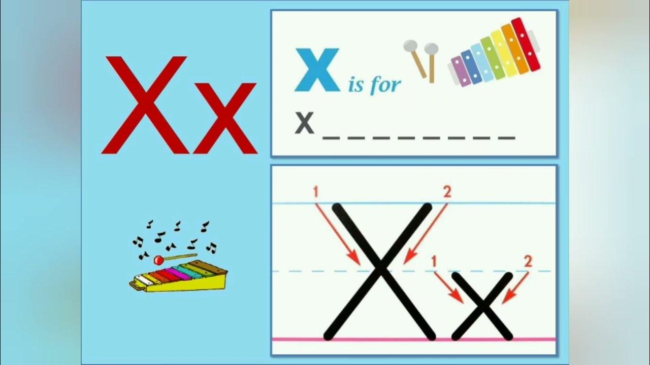 Tutorial of how to write letter X // HOW TO WRITE LETTER X// KIDSWORLD
