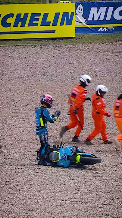 The moment Ai Ogura took down an unlucky Joan Mir 😢 | 2025 German GP